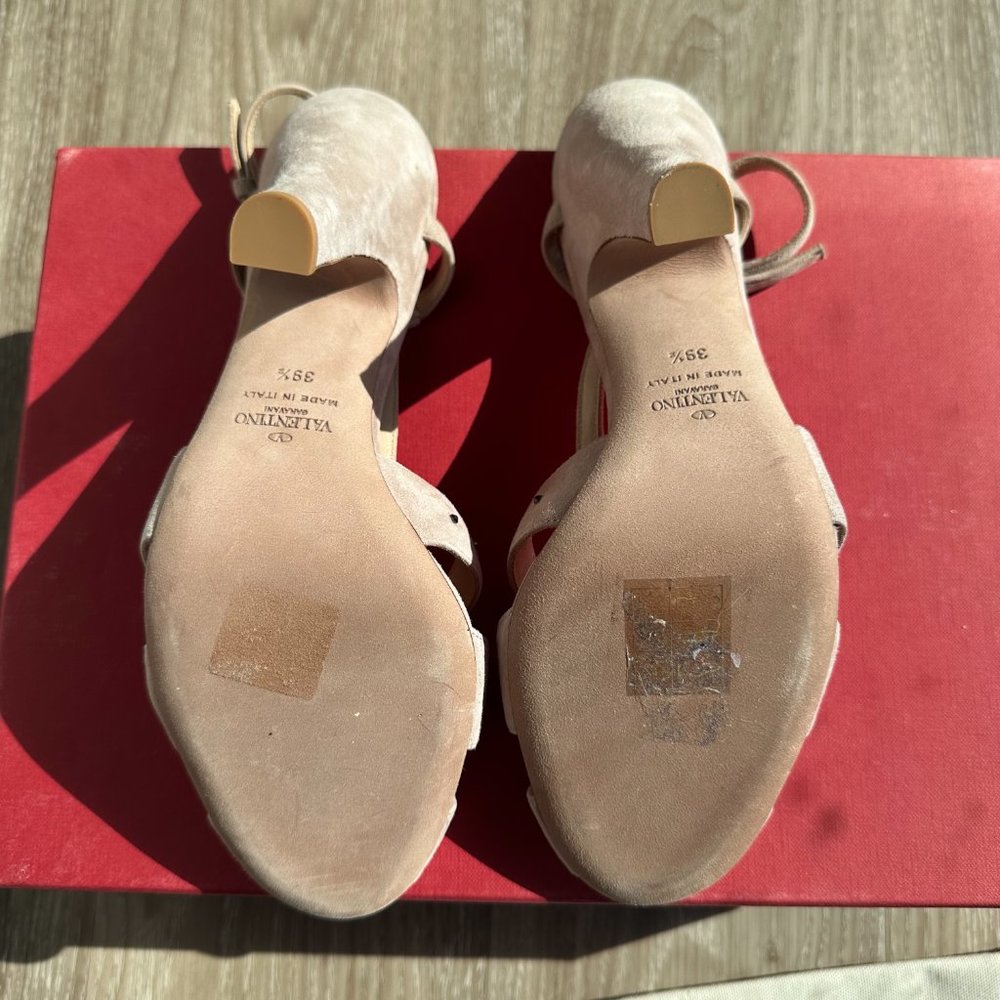 Valentino gem suede heels sandals - Picture 4 of 5